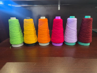 300 Yard Waste Yarn Cone Multi Color
