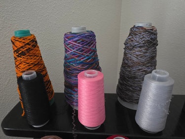 Examples of Lycra Colors and Sock Weight Yarn